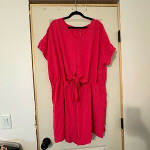 Hot pink romper